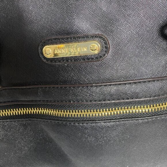 Anne Klein Women's Black Structured Satchel Tote Bag Medium - Picture 6 of 8